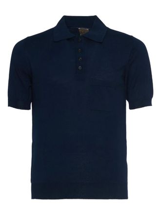 Rakk&igrave; patch-pocket polo shirt - men - Cotton - 50 - Blue
