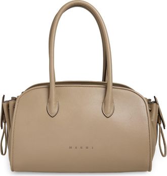 Marni Small Tulipea Top Handle Bag in Cork at Nordstrom