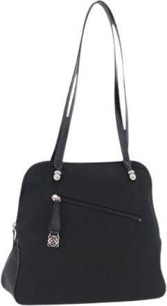Loewe Pre-owned Nylon Shoulder Bag - Dames - Vintage Schoudertas - Zwart - ONE Size - Nylon - Vintage