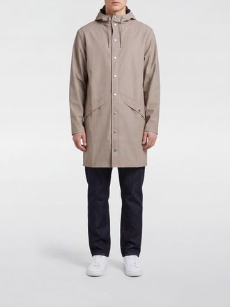 Rains Knee-Length Hooded Raincoat in Recycled Technical Fabric
