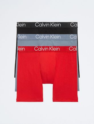 Calvin Klein Mens Ultra Soft Modern 3-Pack Boxer Brief - Multi - XL