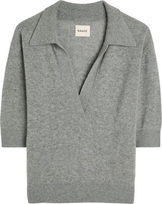 Khaite Shrunken Jo Stretch-cashmere Jumper - Grey - S (UK8-10 / S)