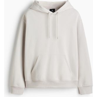 H&M Loose Fit Hoodie in Light Gray at Nordstrom, Size Xxx-Large