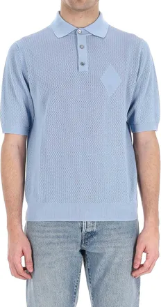 Ballantyne Perforated Cotton Polo