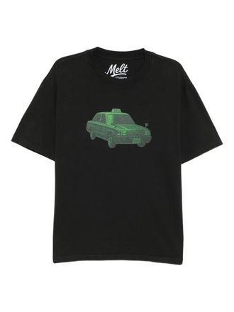 Melt graphic-print T-shirt - Black