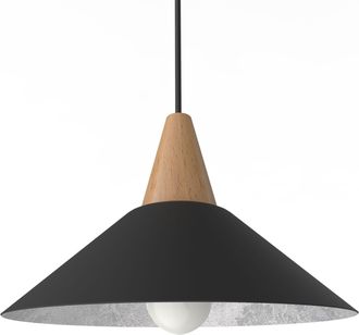 Lumicom Funnell L&aacute;mpara De Techo 25 Negro Hoja