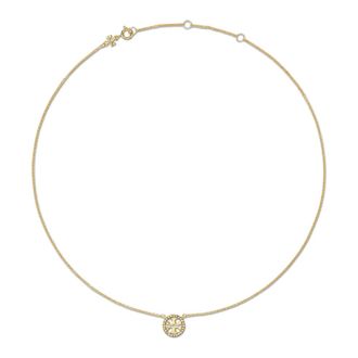 Tory Burch Accessoires, Dames, Geel, ONE Size, Miller Pave Hangerketting