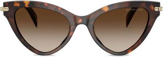 Michael Kors tortoiseshell cat-eye sunglasses - women - Acetate - 52 - Green