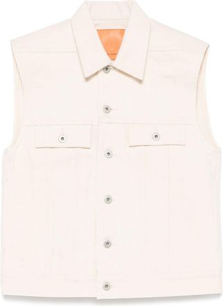 Rick Owens Sleeveless Trucker Jacket - Mens - Cotton