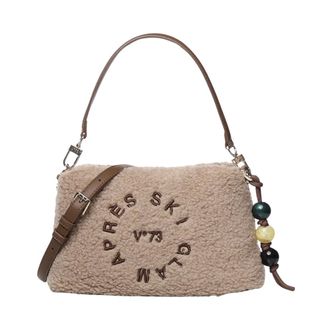 V&deg; 73 Ski Glam Schoudertas - Dames - Tassen - Beige - Maat: ONE Size Poliester