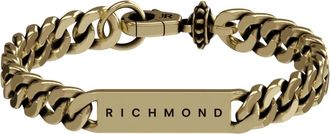 John Richmond Kettingarmband met plaat - Dames - Armbanden - Geel - ONE Size - Accessoires