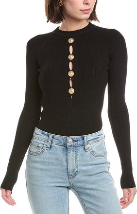 Balmain Buttoned Halter Bodysuit