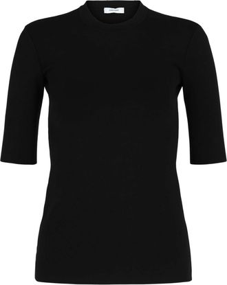 Ferragamo Womens Fitted Short-Sleeve T-Shirt In Black