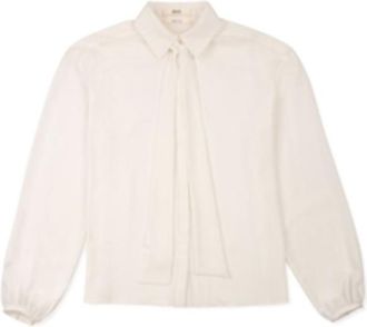 Bally Cotton Tie-Neck Blouse, Brand Size 38 ( US Size 2 )