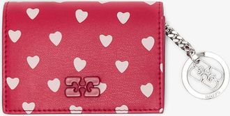 Ganni Barbados Cherry Bou Card Holder With Flap Dots