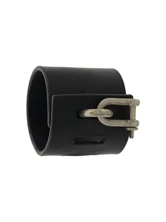 Parts Of Four Restraint charm bracelet - unisex - Calf Leather/Bronze - S - Black