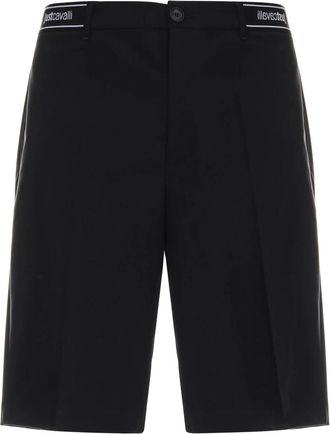 Just Cavalli Logo Tailleband Shorts - Heren - Korte Broeken - Zwart - L - Korte Broeken