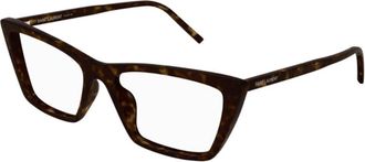 Saint Laurent Ladies Black Cat Eye Eyeglass Frames SL737MICATHINOPT 002