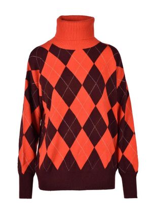Ballantyne Orange Cashmere Knits