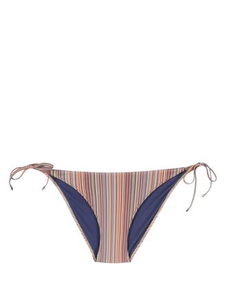 Paul Smith striped bikini brief - women - Elastane/Polyamide/Polyamide - L - Yellow