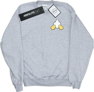Disney Dames/Dames Donald Duck Rugzijde Borstprint Sweatshirt (Sportgrijs)