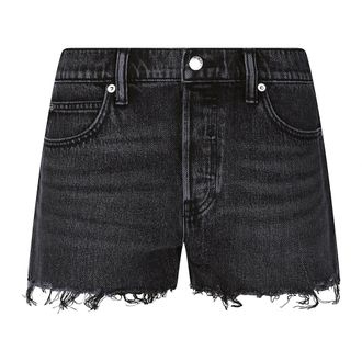 Alexander Wang Dames, Korte broeken, Grijs, Maat: W27 Denim