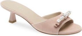 Stuart Weitzman Luella 50 Slide Sandal in Rose Beige at Nordstrom Rack, Size 8.5