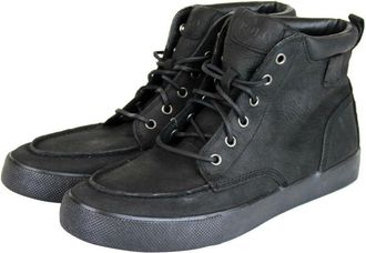 Polo Ralph Lauren Mens Tedd Leather High Top Sneaker With Logo