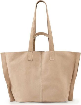 AllSaints Lutece Suede Tote in Pinto Brown at Nordstrom