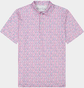 Robert Graham Mens Iron Drive Knit Polo Shirt