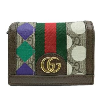 Gucci Vintage, unisex, Veelkleurig, ONE Size, Pre-owned Stoffen Portemonnee