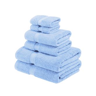 Superior Solid Egyptian Cotton 6-Piece Towel Set