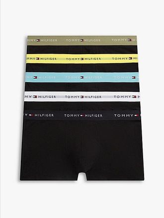 Tommy Hilfiger 5-Pack Signature Repeat Logo Waistband Trunks