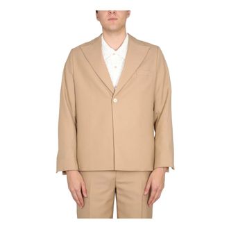 S&eacute;fr Blazers, male, Beige, Size: L Power Blazer