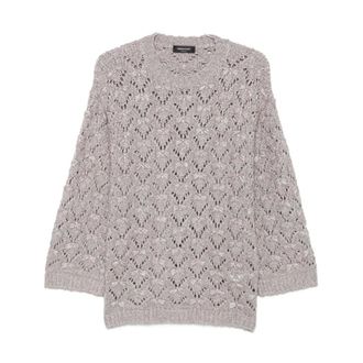Fabiana Filippi Maglione in maglia a trafori - - Knitwear - Donna - Grigio - M