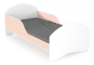 OEM Cama Infantil Leo2 160x70 Blanca Y Rosa