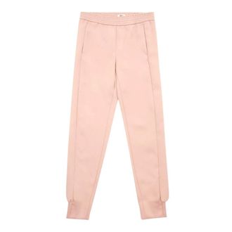 Lardini Technische broek van technische stof met elastische tailleband - Dames - Broeken - Roze - Maat: XS Poliester