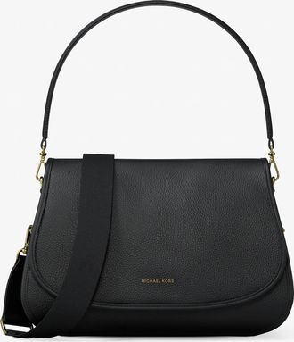 Michael Kors Holmes Medium Pebbled Leather Convertible Messenger Bag