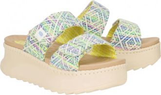 Hey Dude Womens Delray Slide Sandal In Surf Blue