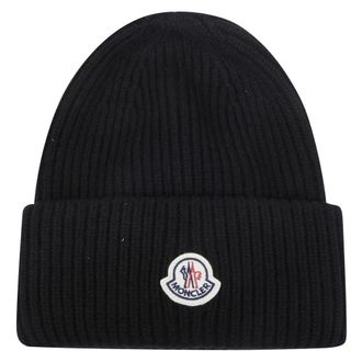 Moncler Gorro de lana y cachemira - Accessories - Hombre - Negro - ONE SIZE