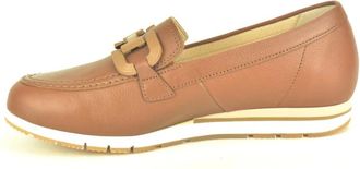 Gabor Leder Loafer + Gar. - Dames - Loafers - Bruin - 34 1/2 EU - Leer - Schoenen