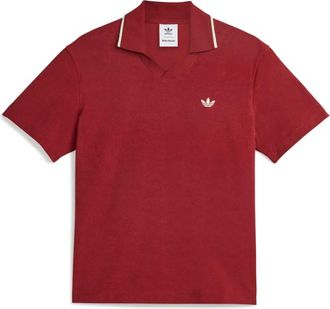 adidas Rode Terry W Polo Shirt - Dames - Fitness - Rood - L - Fitness