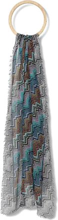 Missoni zigzag fringed scarf - Black