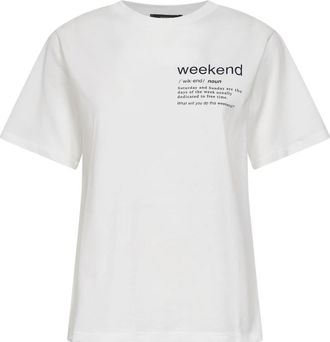 Max Mara Max Mara Weekend T-shirts en Polos Wit - Dames - T-shirts - Wit - XL - Katoen - Tops