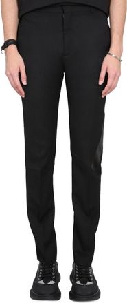 Alexander McQueen Black Flat Front Pants