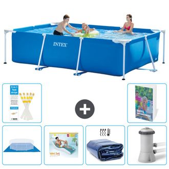 Intex Piscina Con Estructura Rectangular - 300x200x75 Cm - 7-piezas S171