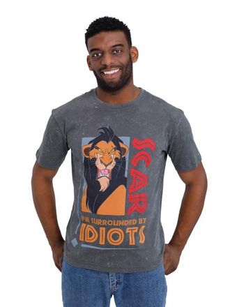 Disney Lion King Scar Short Sleeve T-Shirt in Scar Charcoal at Nordstrom, Size Xx-Large