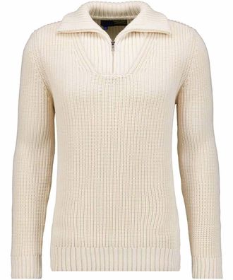 Ragman Rundhalspullover RAGMAN, Herren, Gr. 60, ecru, 008, 100% Baumwolle, ohne Ausschnitt, Pullover Rundhalspullover