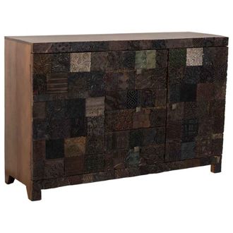 Wanderlust Deco Aparador de madera marr&oacute;n 152x48x102