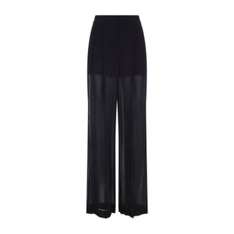 Alberta Ferretti Regular & Straight Leg Black
